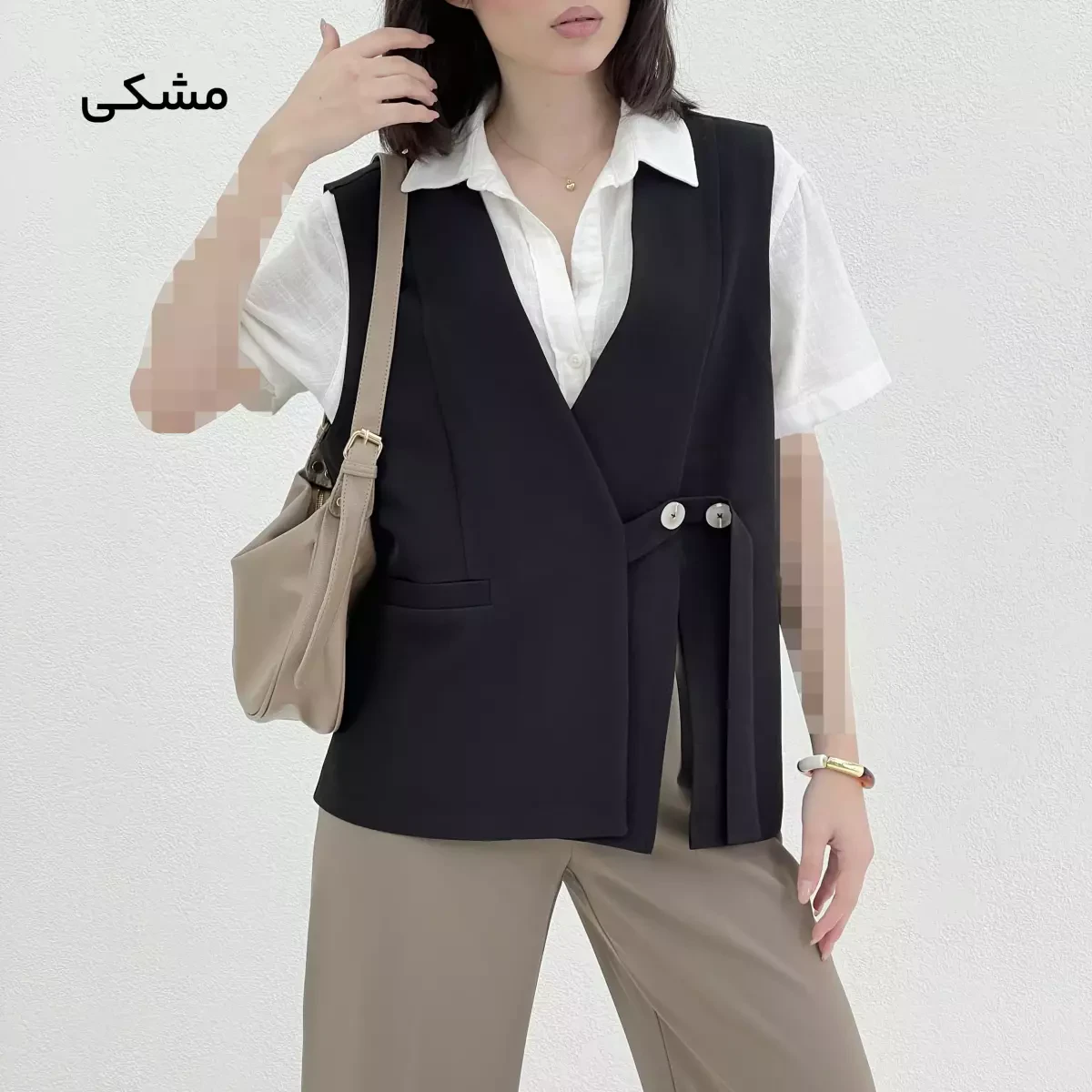 وست زنانه مدل دو دکمه