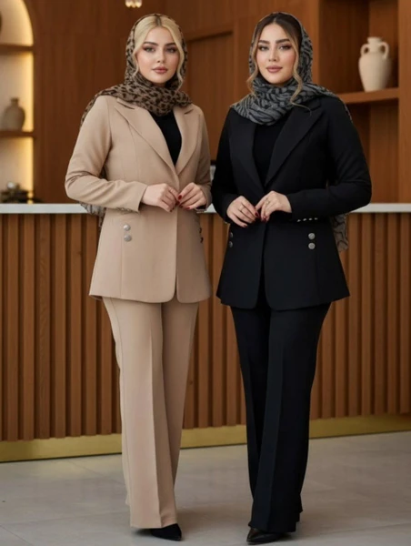 کت وشلوار زنانه مازراتی مدل جانا