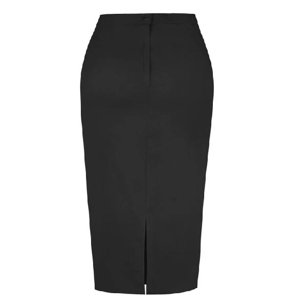 دامن مشکی زنانه میدی مدل مدادی | مناسب استایل اداری و رسمی